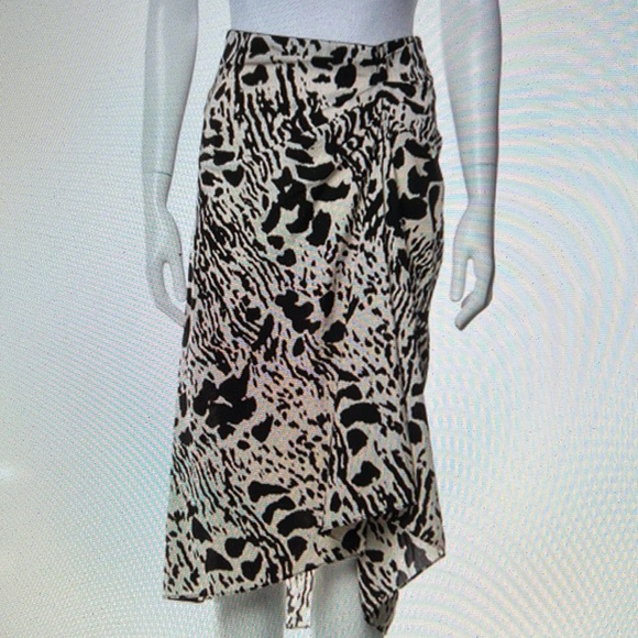 NWT BA&SH Animal Print JUPE OPERA MIDI Skirt - Picture 3 of 14